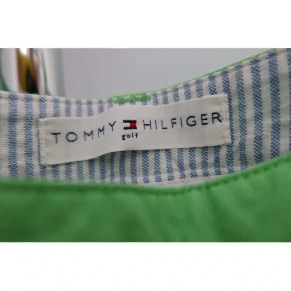 Tommy Hilfiger Unique Women's 8 Green Pink Seahorse Embroidered Capri Crop Golf - Picture 4 of 8